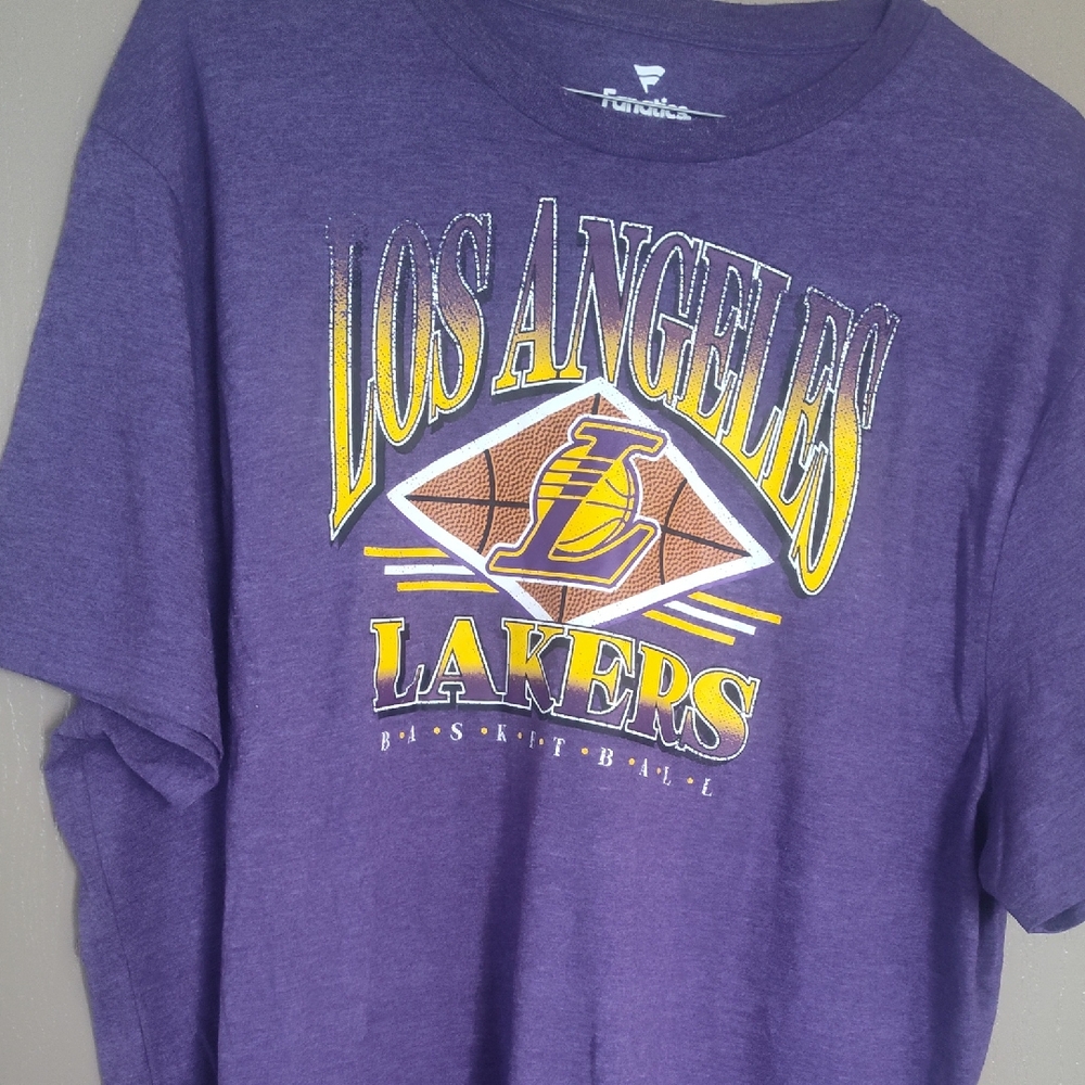 Fanatics Purple and Yellow Los Angeles Lakers Tee
